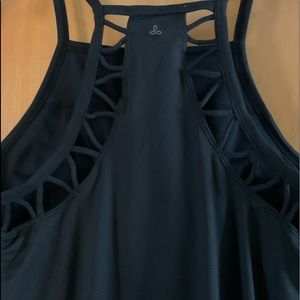 NWT blk PrAna sport dress with built in bra sz sm